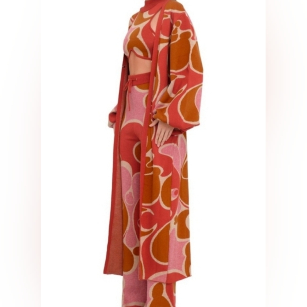 Andrea Lyamah Ally Caro Knit Print Cardigan - Picture 4 of 11